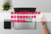 山东阳信县数字经济创新示范园债权1-4号政府债定融