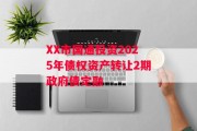 XX市国通投资2025年债权资产转让2期政府债定融