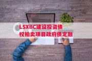LSXBC建设投资债权拍卖项目政府债定融