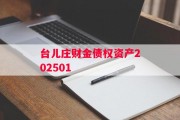 台儿庄财金债权资产202501