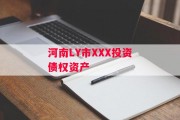 河南LY市XXX投资债权资产