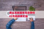 唐山高新国有投资债权01号政府债定融