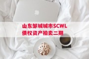 山东邹城城市SCWL债权资产拍卖二期