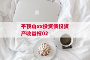 平顶山xx投资债权资产收益权02