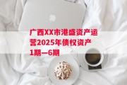 广西XX市港盛资产运营2025年债权资产1期—6期