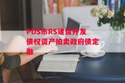PDS市RS建设开发债权资产拍卖政府债定融