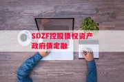 SDZF控股债权资产政府债定融
