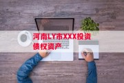 河南LY市XXX投资债权资产