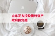 山东正方控股债权资产政府债定融