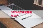 SZZHG产业管理债权资产