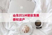 山东ZCLM建设发展债权资产