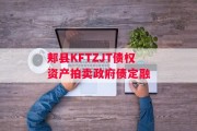 郏县KFTZJT债权资产拍卖政府债定融