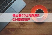 微山县CD土地发展2024债权资产