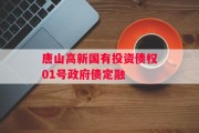 唐山高新国有投资债权01号政府债定融