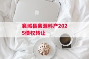 襄城县襄源科产2025债权转让