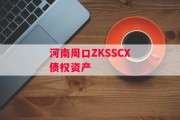 河南周口ZKSSCX债权资产