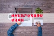 林州财信产业发展债权转让项目